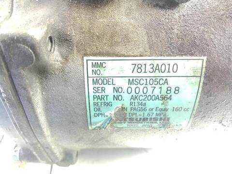 Foto 2ª: Compresor Aire Acondicionado Mitsubishi Grandis VERSION INDEFINIDA (2003)