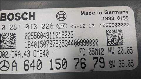 Foto 2ª: Centralita Motor ECU Mercedes Clase B 150 2.0 180 CDI 245.207) [2 0 LTR. - 80 KW CDI CAT] 109CV