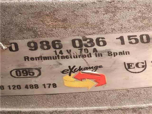 Foto 2ª: Alternador Ford Sierra 2.0 I [G/N9A]