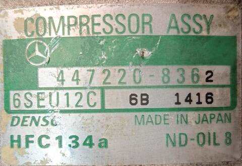 Foto 2ª: Compresor Aire Acondicionado Mercedes Clase A 140 1.7 CDI DIESEL CAT 90CV (1997)