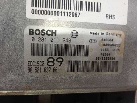 Foto 3ª: Centralita Motor ECU Peugeot 307 SW 107CV 79KW [RHS] (2004)