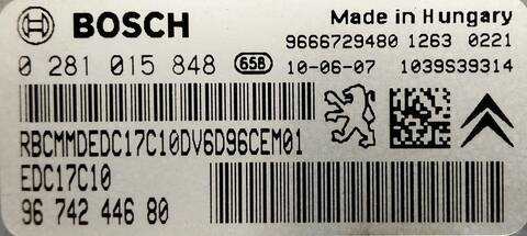 Foto 3ª: Centralita Motor ECU Peugeot 207 CONFORT 1 16V HDI 90CV (2007)
