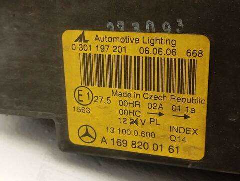 Foto 3ª: Faro Izquierdo Mercedes Clase A 140 A 150 169.031) 95CV 70KW [M266920] (2006)