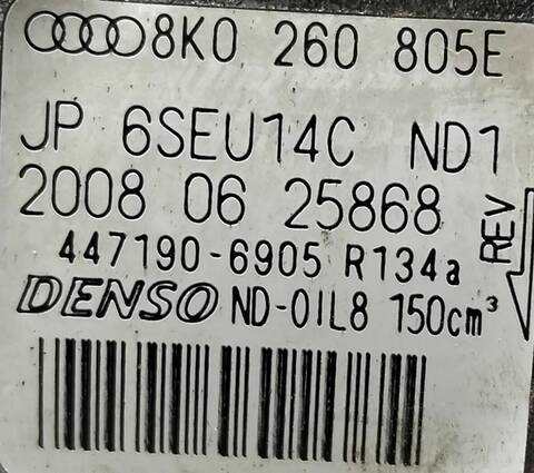 Foto 2ª: Compresor Aire Acondicionado Audi A4 CJCA AVANT (2013)