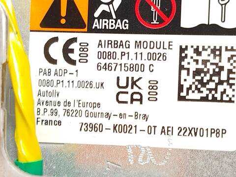 Foto 3ª: Airbag Delantero Derecho Toyota Yaris 1.5 MXPB10) 125CV 92KW [M15A] (2023)