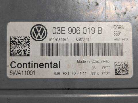 Foto 3ª: Centralita Motor ECU Volkswagen Polo ADVANCE 90CV 66KW (2011)