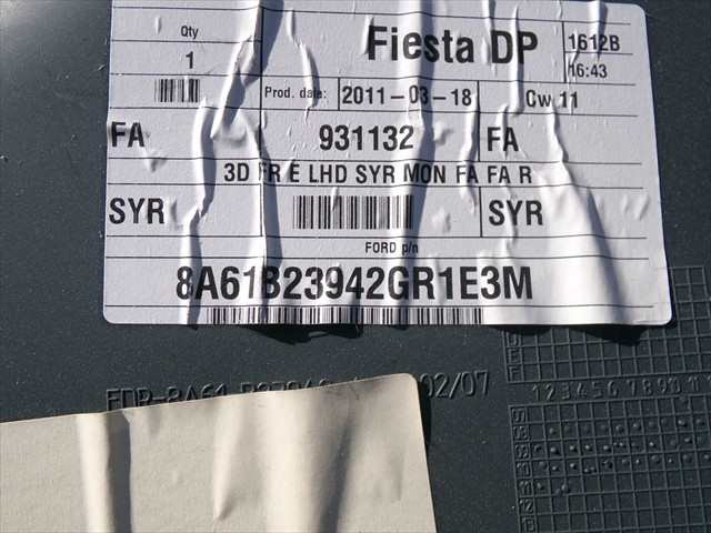 Foto 3ª: Tapizados Cartoneras Ford Fiesta 1.6 TDCI 2008-2013 [TZJA] (2011)