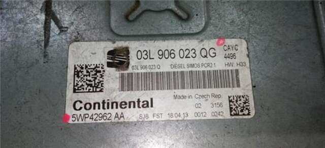 Foto 1ª: Centralita Motor ECU Seat Toledo 1.6 ERENCE [1.6 LTR. - 77 KW TDI] [CAYC]