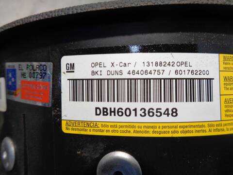 Foto 2ª: Airbag Delantero Izquierdo Opel Corsa BLUE LINE 69CV 51KW [Z13DT] (2006)