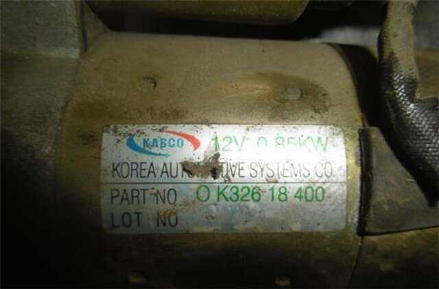 Foto 3ª: Motor de Arranque Kia Shuma 1.6 [S6D]