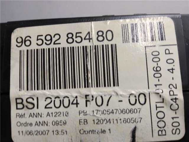 Foto 3ª: Centralita Confort BSI Citroen C3 1.6 16V HDI [9HX (DV6ATED4)]