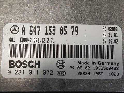 Foto 3ª: Centralita Motor ECU Mercedes Clase E 180 2.7 E 270 CDI 211.016) BERLINA 177CV 130KW [OM 647.961] (2002)