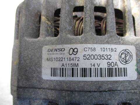 Foto 4ª: Alternador Fiat 500 G 69CV 51KW BLACKJACK [169A4000] (2018)