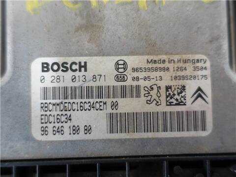 Foto 4ª: Centralita Motor ECU Citroen Berlingo 1.6 HDI 90 90CV 66KW [9HX (DV6ATED4)] (2008)