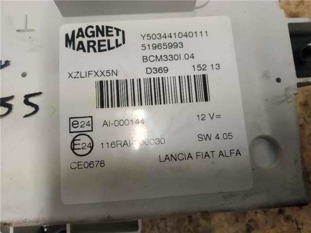 Foto 3ª: Centralita Confort BSI Fiat 500 1.6 LOUNGE [1.6 LTR. - 77 KW JTDM 16V CAT] [199B5000]