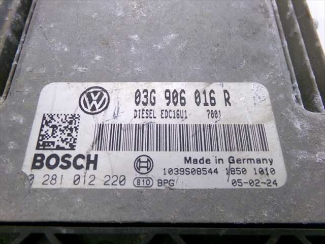 Foto 4ª: Centralita Motor ECU Volkswagen Golf 1.9 TDI MODELO PLUS 2004-2009 [BKC] (2005)