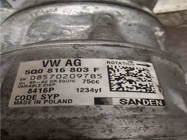 Foto 3ª: Compresor Aire Acondicionado Skoda Octavia 1.4 STYLE [1.4 LTR. - 110 KW 16V TSI] [CZDA]