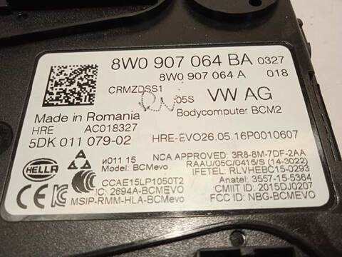 Foto 4ª: Modulo Confort BCM Audi A4 2.0 16V TDI AVANT 150CV 110KW [DEUA] (2016)