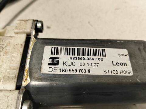Foto 2ª: Elevalunas Manual Trasero Izquierdo Seat Leon FR 2 TDI 170CV (2005)