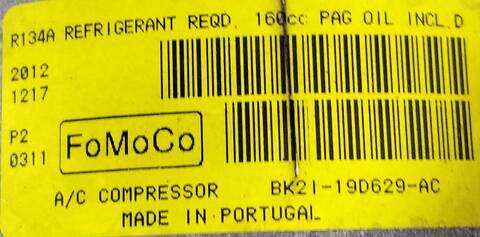 Foto 3ª: Compresor Aire Acondicionado Ford Transit DRFF FURGON (2013)