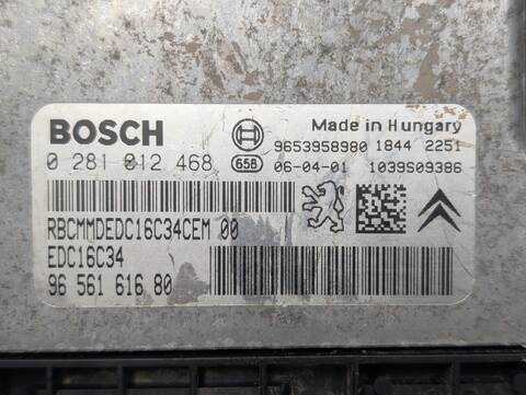 Foto 3ª: Centralita Motor ECU Citroen Xsara 1.6 HDI 90 X PICASSO 90CV 66KW (2007)