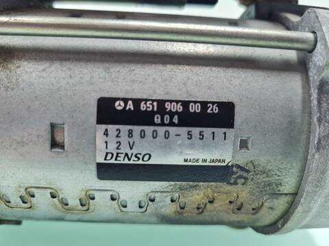 Foto 2ª: Motor de Arranque Mercedes Sprinter 310/311/313/314/316 CDI 906.631/633/635/637) 114CV 84KW CAJA CERRADA [651955] (2018)