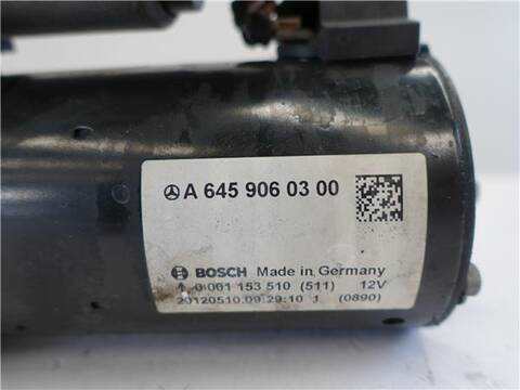 Foto 3ª: Motor de Arranque Mercedes Clase B 150 1.8 B 200 CDI 246.201) 136CV 100KW [651901] (2012)