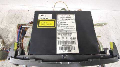 Foto 3ª: Sistema Audio Radio CD Toyota Auris 1.6 ZRE151_) 124CV [1ZR-FE] (2006)