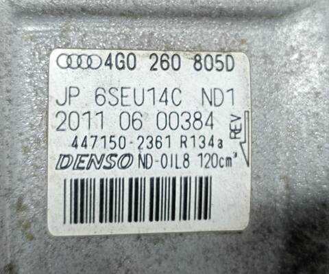 Foto 2ª: Compresor Aire Acondicionado Audi A6 2.0 16V TDI 177CV (2010)