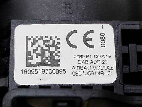 Foto 3ª: Kit Airbag Renault Zoe ZOE 88CV 65KW [5AQ601] (2018)