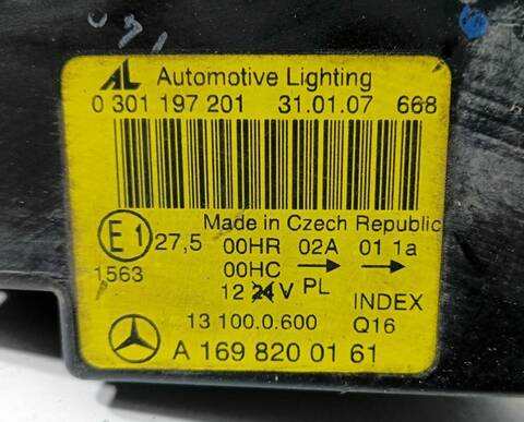 Foto 2ª: Faro Izquierdo Mercedes Clase A 140 A 160 CDI 169.006) 82CV (2004)