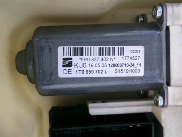 Foto 2ª: Elevalunas Eléctrico Delantero Derecho Seat Altea 1.9 TDI 2005-2013 [BXE] (2008)