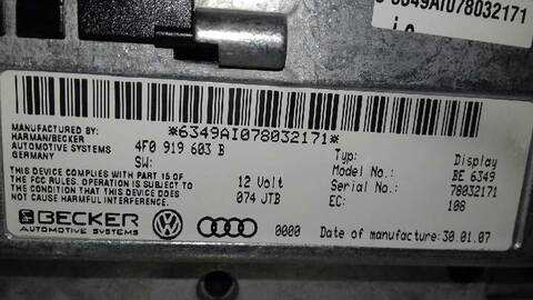 Foto 3ª: Sistema GPS Audi Q7 3.0 TDI 233CV 171KW [BUG] (2007)