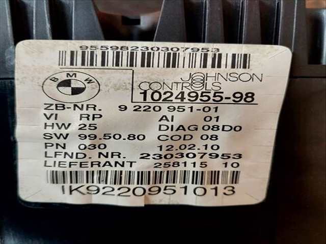 Foto 3ª: Cuadro de Instrumentos Bmw Serie 1 114 120D 2 TD CAT 177CV (2004)