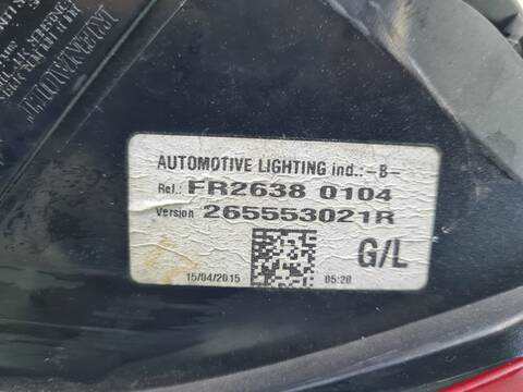 Foto 3ª: Piloto Trasero Izquierdo Renault Clio ZEN 89CV 66KW [H4B400] (2015)
