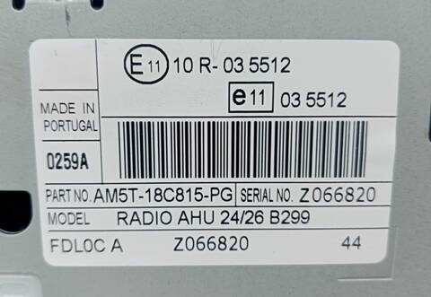 Foto 3ª: Sistema Audio Radio CD Ford Fiesta BLACK EDITION 82CV [SNJB] (2012)