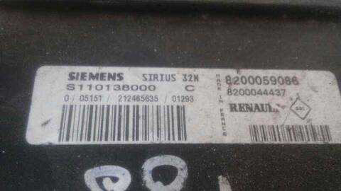 Foto 2ª: Centralita Motor ECU Renault Megane VERSION INDEFINIDA I FASE 2 GANDTOUR KA..) (1999)