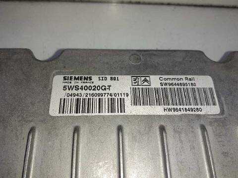 Foto 3ª: Centralita Motor ECU Peugeot 307 2.0 HDI CAT 90CV 66KW [RHY] (2001)