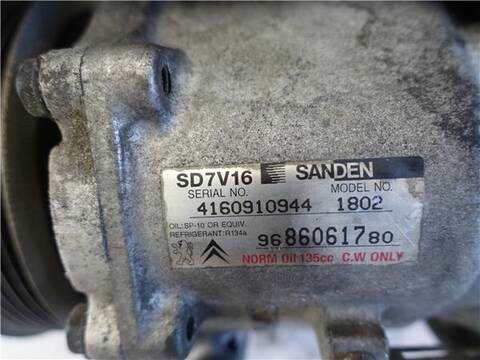 Foto 3ª: Compresor Aire Acondicionado Citroen Xsara 1.6 HDI PICASSO 90CV 66KW [9HX (DV6ATED4)] (2010)