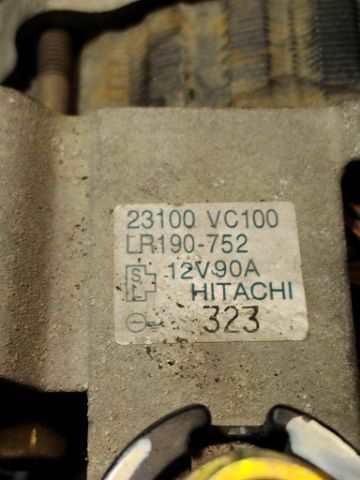 Foto 3ª: Alternador Nissan Patrol 3.0 D ZD30 GU3 3P BINDADO (2003)