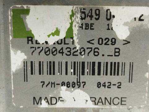 Foto 2ª: Motor Limpia Trasero Renault Scenic 1.9 DCI AUTHENTIQUE 102CV 75KW JA..) [F9Q K7] (2001)
