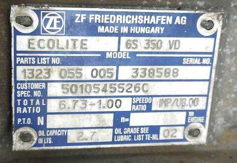 Foto 3ª: Caja Cambios Renault Mascott 110 (1999)