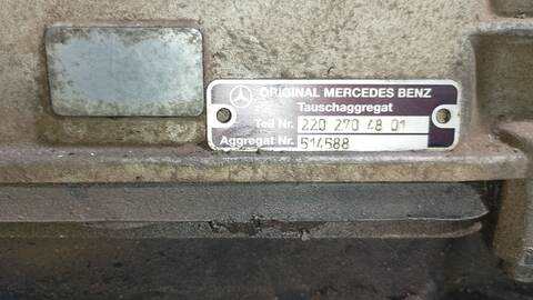 Foto 3ª: Caja Cambios Mercedes Clase E 180 E 320 CDI 211.026) BERLINA 204CV 150KW [648961] (2005)