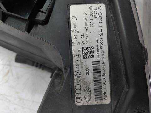Foto 3ª: Faro Izquierdo Audi A1 105 CV 77KW [CAYC CAY] (2014)