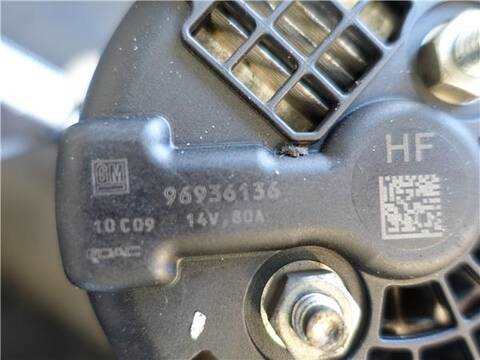 Foto 3ª: Alternador Chevrolet Aveo 1.2 LS HATCHBACK 84CV 62KW [B12D1] (2011)