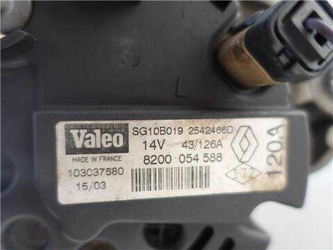 Foto 3ª: Alternador Renault Scenic 1.9 DCI CENTURY 102CV 75KW I JA...) [D/F9Q K7] (2003)