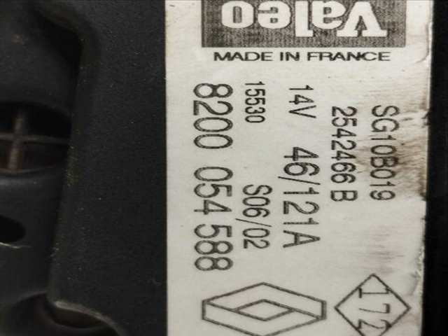 Foto 3ª: Alternador Renault Megane 1.6E EUROPA HATCHBACK BERLINA 64CV 47KW I BERLINA HATCHBACK BA0) [F8Q N6] (2000)