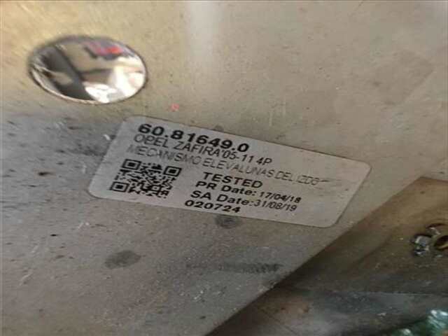 Elevalunas Eléctrico Delantero Derecho Opel Zafira 1.6 ENJOY [1.6 LTR. - 77 KW 16V]