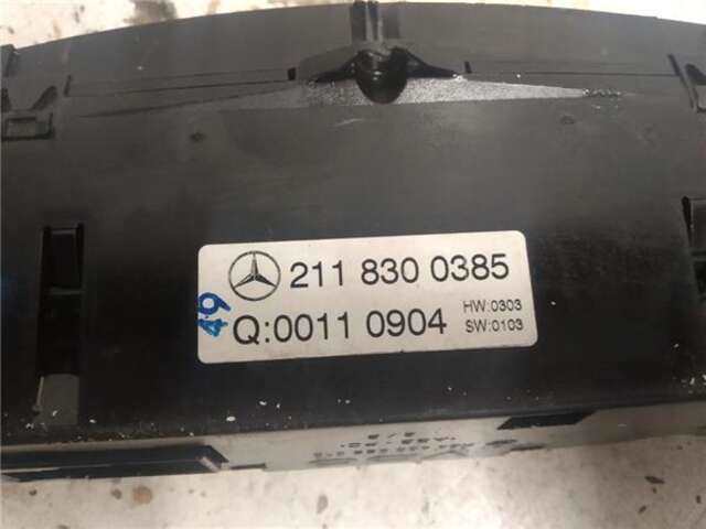 Foto 3ª: Mando Climatizador Mercedes Clase E 180 5.0 E 500 (211.070) [5.0 LTR. - 225 KW V8 24V CAT]