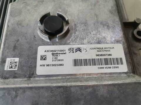 Foto 2ª: Centralita Motor ECU Citroen Berlingo CONTROL M 110CV (2018)